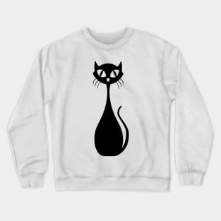 Mid Century Modern Cat Crewneck Sweatshirt